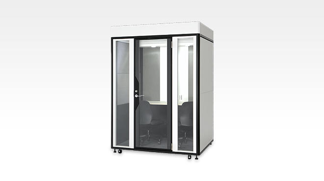 Private Work Booth - Compact Twin