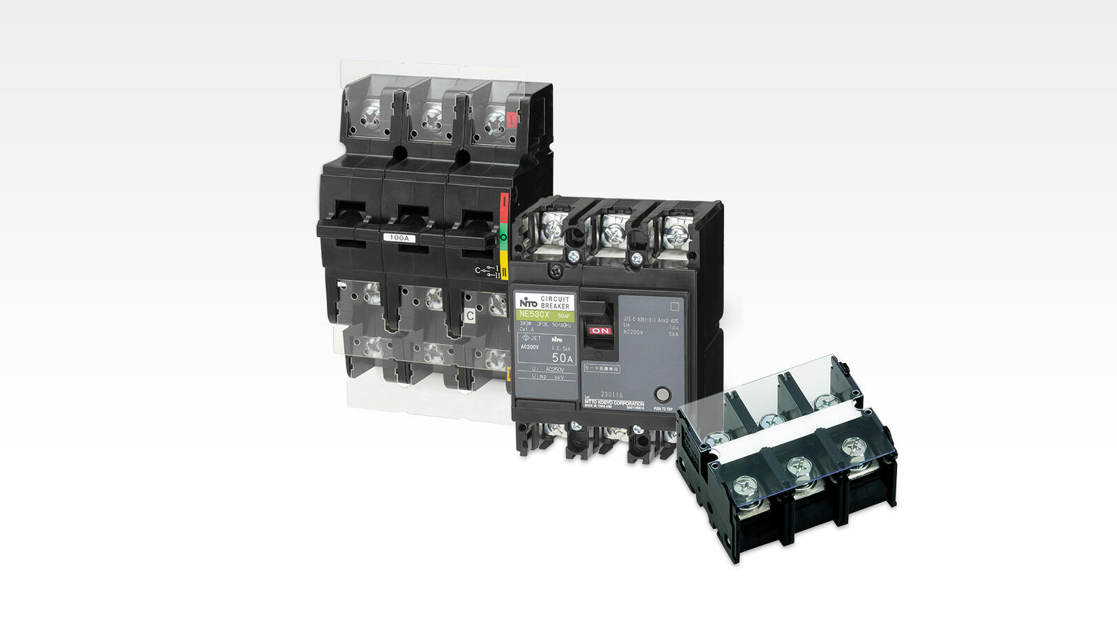 Circuit Breakers, Switches & Terminal Blocks