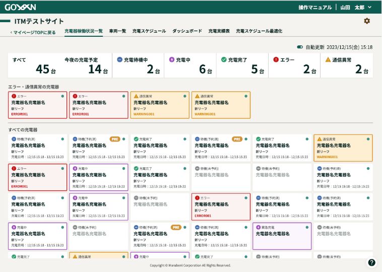 GOVAN管理画面